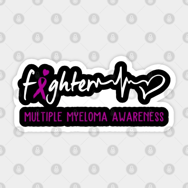 Multiple Myeloma Awareness Support Multiple Myeloma Fighter Gifts Sticker by ThePassion99